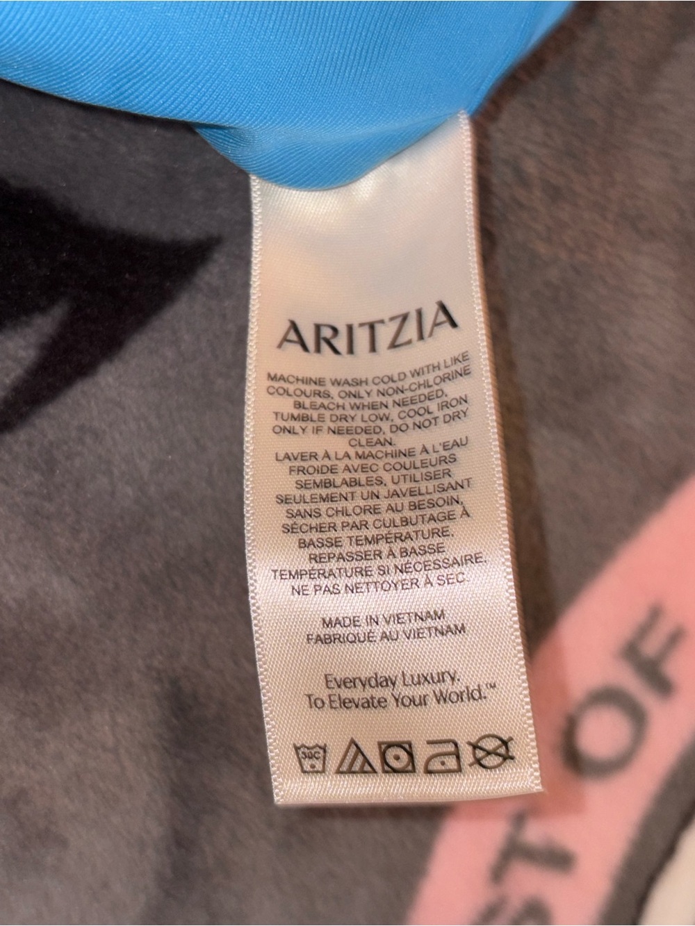 Aritzia blue Off-Shoulder Blue Stretch Bodycon Dress - Picture 3 of 7